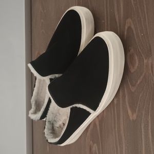 Staheekum women's black suede slip on comfort shoes sz 8